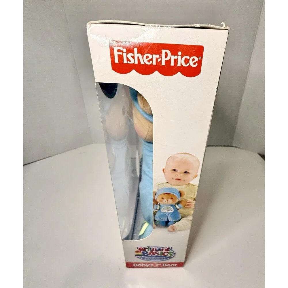 Rare 2008 Fisher Price Baby's First Bear Blue Rattles NEW IN BOX